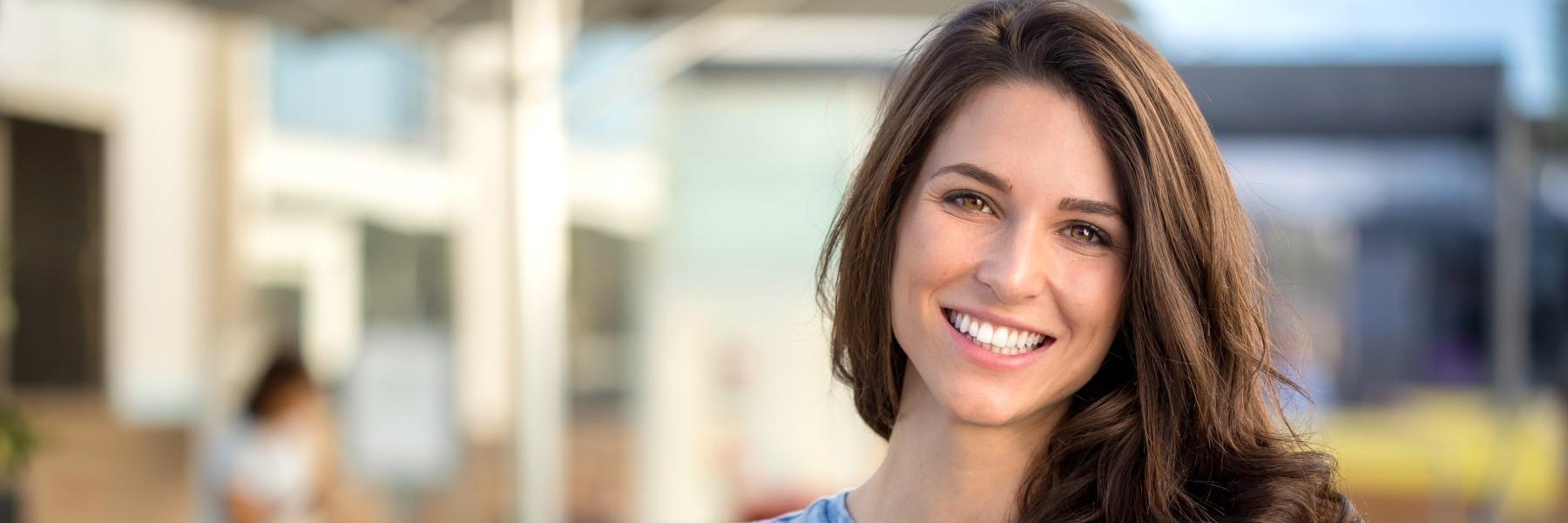 girl after teeth whitening in durham nc