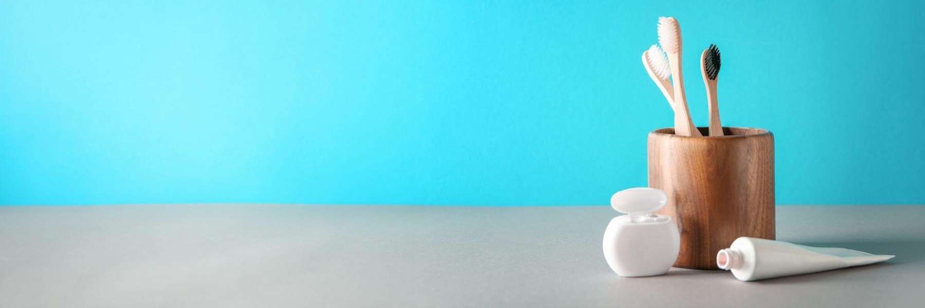 image of toothpaste and toothbrushes in durham