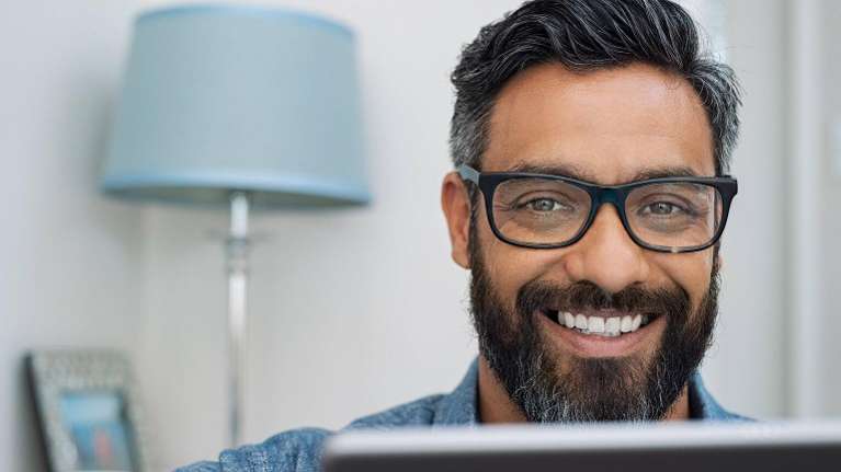 man smiling 